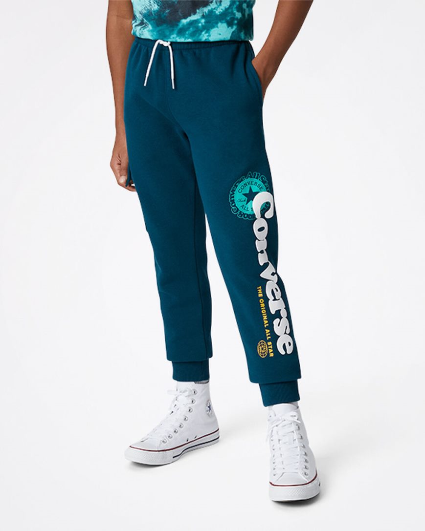 Boys\' Converse Into The Wild Fleece Cargo Pants Blue | AU 3E681K